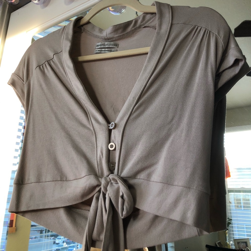 Button Crop Urban Outfitters